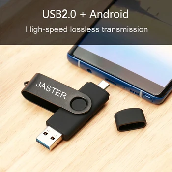 JASTER Pametni Pendrive OTG USB Flash Drive cle usb 2.0 palico 64 G otg pendrive 4g, -8 g 16 g 32 g 128G Toepassing Micro Usb ključ