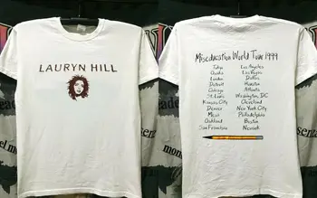 Vintage Lauryn Hill 90. letih Pevka Rapper T Shirt nov ponatis vroče Novih 2019 Modi Mens T-Majice