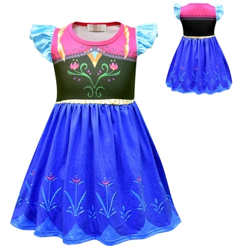 Otrok Elsa Princesa Obleko Dekleta, Ana Oblačila Otroci Rojstni Dan Cosplay Kostum Fantasy Božič Carnaval Obleko Gor Oblačila