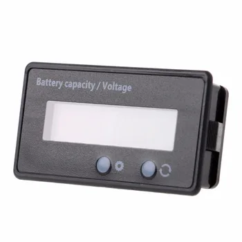8-70V Moder LCD Kisline Vodi Litij-Zmogljivost Baterije Indikator Voltmeter Merilnik 2v1 DENG