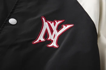 MLBNY Embroid Vroče Prodaje Tanke Ženske Baseball Enotno Plašč moška Jakna Pomlad&Jeseni Unisex Nekaj Fant Slog Plašč