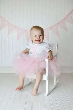 Rdečilo Baby Dekleta Tutu Krila Svetlo Roza Dekle Balet Ples Krila Cvet Blush Pink Baby Toddler Dekleta Rojstni Dan Tutu Krila