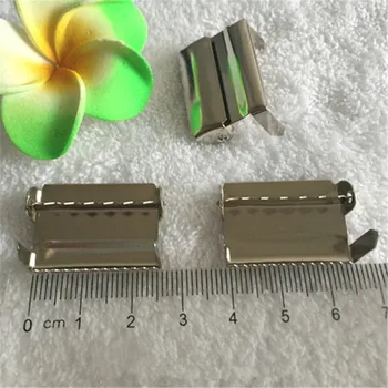 (50pc /veliko ), 2,5 cm Srebrna kovinski sponke za Naramnice za prilagoditev zaponke Obrti Šivalni materiali