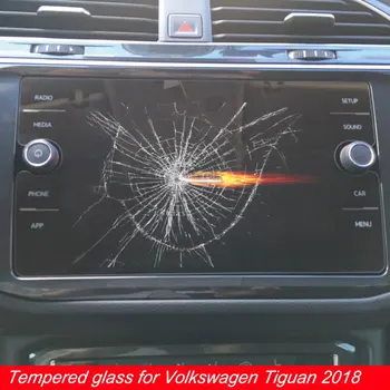 8 inch Avto GPS Navigacijski Zaslon Kaljeno Steklo Zaščitno folijo Za Volkswagen Tiguan Atlas 2018 nadzorni Plošči LCD Zaslon Nalepka