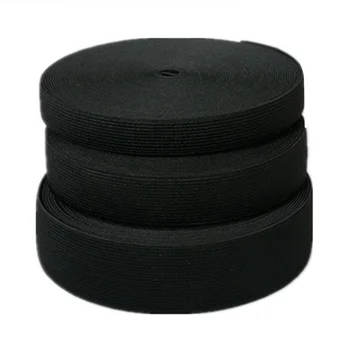 1.5/1.8/2.0/2.5 cm črna in bela gumico DIY šivanje hlače pas elastični trak