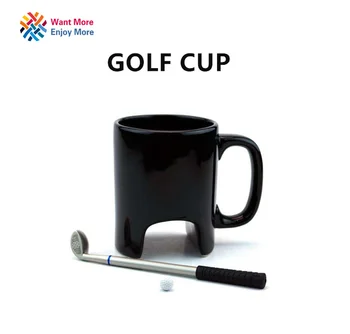 Ustvarjalne Golf keramične skodelice smešno črno kavo vrč urad Priložnostne keramične skodelice Golf palico pero darilo za rojstni dan