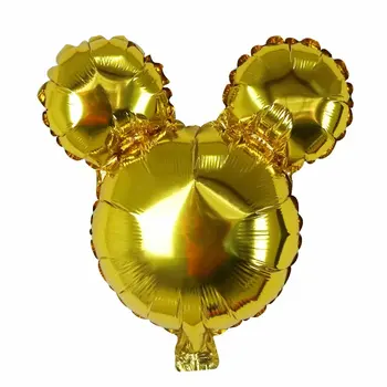 50pcs mini mickey minnie mouse glavo aluminija folija baloni helij globos baby tuš rojstni dekoracijo trebušaste supplie