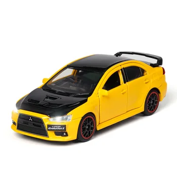 1:32 novih Omejeno prodajo Mitsubishi EVO Zlitine Športni Avto Model Super Racing diecast igrača vehicl Zvoka in svetlobe Za otroke avto igrače