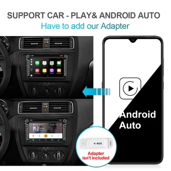 Isudar PX6 Android 2 Din avtoradia Za Volkswagen/VW/Passat/POLO/GOLF/Tiguan Skoda/Octavia Sedež/Leon GPS Avto DVD Predvajalnik Carplay