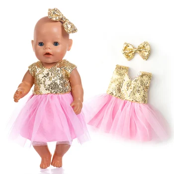 Primerni za 43 cm punčko oblačila moda obleko Lutka obleko rodi punčko dodatki
