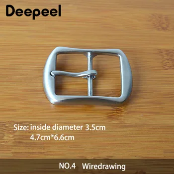Deepeel 1pc 3-5*5-6 cm Unisex Klasičnih Pin Sponke iz Nerjavečega Jekla Nemoteno Wiredrawing Obrti Moških in Žensk Pasu AccessoriesYK785