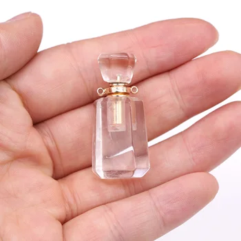 Naravni kamen Stekleničke Parfuma Dvema luknjo povezave Obesek Lepe in čarobne gumbe Za Nakit, Izdelava DIY Ogrlica, Zapestnica Dodatki