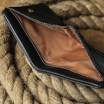 AETOO Moške kratke denarnice, usnjeni zadrgo ultra-tanko denarnico, mini denarnice, cowhide kovanec torbici