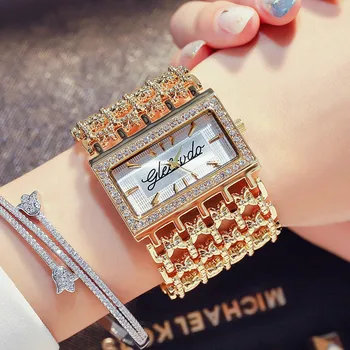G&D Luksuzne blagovne Znamke Ženske Ure Zlato Kvarčne Ročne ure Nosorogovo Ženske Zapestnica Obleko Watch Relojes Mujer relogio feminino