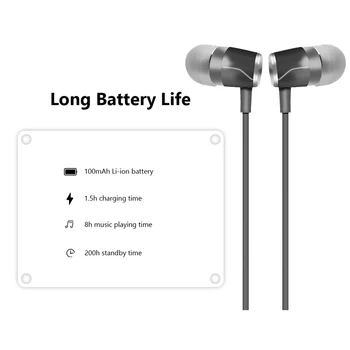 Meizu EP52 Lite Bluetooth Slušalke IPX5 Nepremočljiva 8 Ur Baterije Šport Magnetni Neckband Slušalke