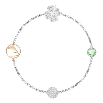 2020 modni nakit swa1: 1 lepe Avstrijski Kristalno dvostranski Štirih Listov, Ogrlico, Obesek, je očarljivo darilo za prijatelje