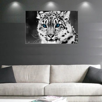 Platno, Tisk Sodobne Živali Sneg Leopards Slikarsko Platno Wall Art Dekorativne Slike Doma Dekoracijo za Dnevna Soba 1pc