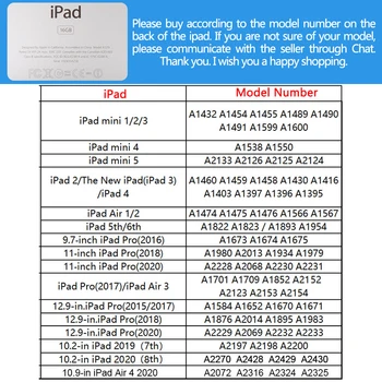 Abstraktne slike za Zrak 4 iPad Zraka Primeru Svinčnik Imetnik 10.2 8. do leta 2020 7. za 12,9 Pro 2020 Mini 5 9.7 Kritje Silikonski Pro 11 Funda