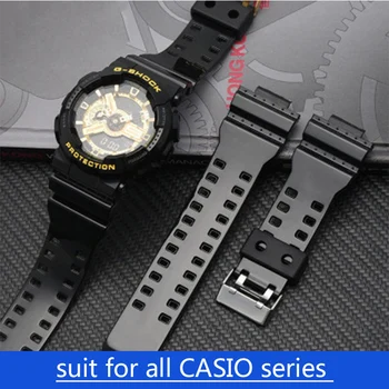 Obleka za Vse Casio Ure Watchband Silikonske Gume G-SHOCK Serije GG-1000 GW GA AQ DW AE GG Vse Serije 16 mm 18 mm 20 mm 22 mm
