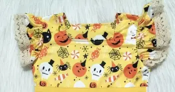 2019 bučna obleko baby dekleta visoke kakovosti, ki plujejo pod rokav srčkan Halloween stil oblačenja otroci poletje otroška oblačila, casual gxj