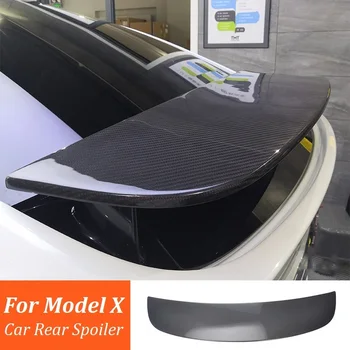 Avto Zadnji Spojler Rep Krilo Spremembe Dodatki, Ogljikovih Vlaken Karoserije Zadnji Oznaka Trim Nalepke Za Tesla Model X