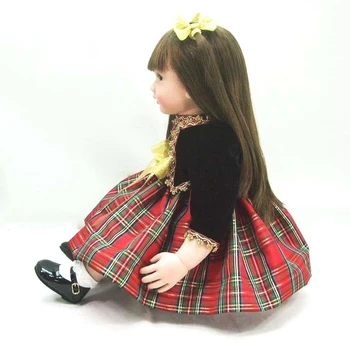 24in 60 cm visoko kakovostnega Silikona Prerojeni Lutke Veren Baby dekleta Novorojenčka Moda Juguetes za Baby Doll Darilo za Rojstni dan