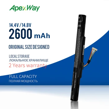 ApexWay 14.8 V Laptop Baterija Za Acer AL15A32 Za ACER Aspire V3-574G E5-473G E5-573G F5-572G 2600mAh