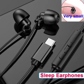 2pcs Spanja Slušalke 3.5 mm Tip-c in-ear Music Slušalke Silikonski slušalka šumov slušalke za pomoč pri spanju