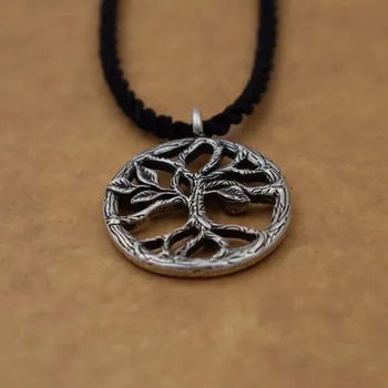 SanLan Letnik Tree Of Life Obesek Amulet Ogrlica Groot Amulet Darilo Nakit