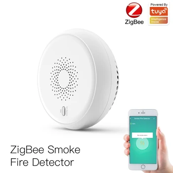 Tuya Zigbee Smart Dima Detektor Senzorja Varnostni Alarmni Sistem Smart življenje tuya App Dima Alarm, Protipožarna Zaščita