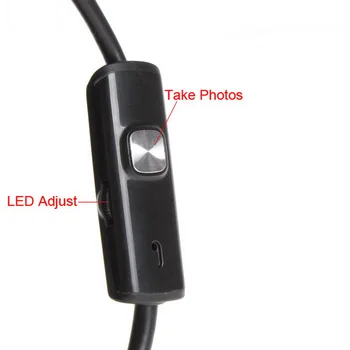 Endoskop Fotoaparat Cev Borescope Nepremočljiva USB Kamera Z 7mm 5,5 mm Objektiv 6 Led Luč Za Telefon Android Tablični Windows PC