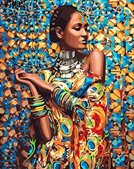 AMTMBS Barvanje Z Številkami Wall Art Digitalno Slikarstvo Doma Dekor brez okvirjev DIY dekle ženske slikarsko platno wall art uokvirjena