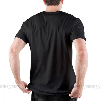 Mrk Astronavt Preprost Stil T Shirt za Moške Kratke Rokave Vrhovi Normalno Tees Čisti Bombaž O Vratu T-Majice