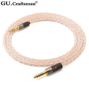 GUCraftsman 5N silver OFC Za B&O Beoplay H9 3. H9i H8 H8i H4 WH-1000XM3 Slušalke nadgradnjo skladu mmcx Slušalke kabel