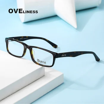 Moda Kvadratnih očala okvirji eye glasses okvir moški ženske Optični Acetat polno očala za Kratkovidnost Recept očala Očala