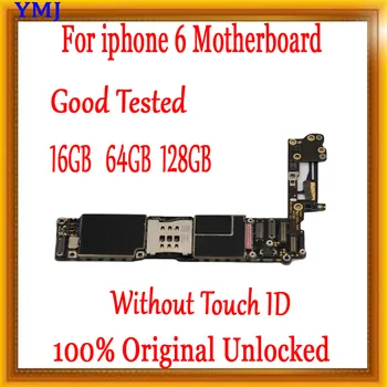Factory Original Za odklepanje iphone 6 4.7 palčni Matično ploščo Z/Brez Dotaknite ID-je Testiran Matično ploščo Za iPhone 6, ki Jih Brezplačno iCloud