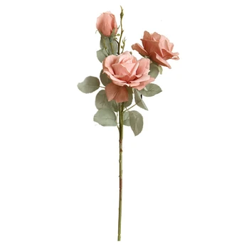 1 Kos rose šopek umetnih rož dom dekoracija dodatna oprema božič poroko bonboniera diy poročni dodatki, carinjenje