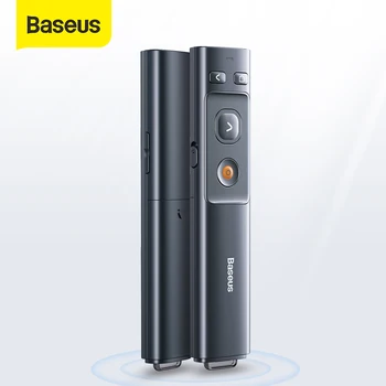Baseus Wireless Presenter 2.4 GHz Laserski kazalnik Daljinskega upravljalnika za Projektor USB, Bluetooth, PPT, Pero Moč Kazalec Voditelj