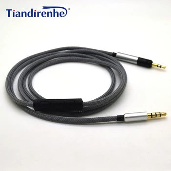 Zamenjava Kabla za Sennheiser HD598 HD558 HD518 Slušalke Slušalke Nadgrajeno na posrebreni 3.5 mm do 2,5 mm Žica z Oddaljenim mic