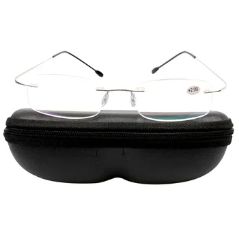 SOOLALA Jasno Objektiv Rimless Obravnavi Očala Moški Ženske Visoke Kakovosti Udoben Ultra-lahkih TR90 Smolo Presbyopic Očala