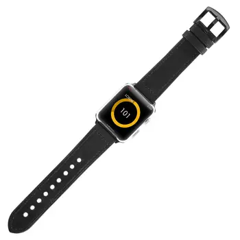 Pravega Telečjega Usnja + TPU Gume Watchband za iWatch Apple Watch 38 mm 42mm 40 mm 44 mm Serija 1 2 3 4 Zapestje Trak Trak Zapestnica