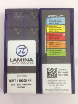 TCMT110208-NN LT10 Prvotne LAMINA karbida vstavite z najboljšo kakovost 10pcs/veliko brezplačna dostava