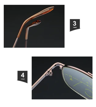 Progresivna Multifokalna Multi poudarek Obravnavi Očala Prehod Moški Ženska kratkovidnost Daljnovidnost Presbyopia Očala starejših 1029-2