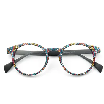 Ultralahkih Ženske Moški Očal Okvir TR90 Clrear Očala Retro Okrogle Očala Optična Očala za Kratkovidnost