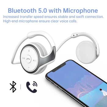 Arikasen A6 Bluetooth slušalke Na ušesu udobno Brezžične Slušalke Mikrofon Globok bas 3D stereo Zvok Bluetooth 5.0 Slušalke