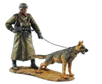 1/35 Lestvici nemške vojaške policije in pes po drugi svetovni Vojni Slika Smolo Model Komplet Brezplačna Dostava