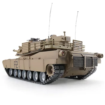 Daljinski upravljalnik RC Battle Tank, Vojaški Tank Visoko Simulacije M1A2 Tank S Kajenjem Streljanje bullet Začetek Kul LED luči Otrok igrača