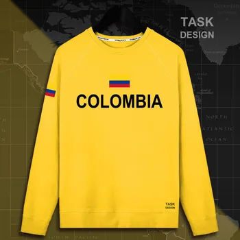Kolumbija Kolumbijski COL CO moški pulover s kapuco puloverji s kapuco moški majica nove ulične oblačila Športna trenirka narod zastavo