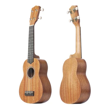 Ukulele 21 Palčni Ukeleles Mini Kitara Glasbeni Instrument Masivnega Lesa z String Capo Palec Kladivo Trak za Začetnike