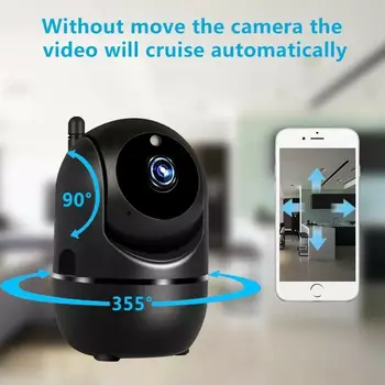 IP Kamere Original Črno Smart Home Security Nadzor 1080P Oblak Auto Tracking Omrežja Brezžični YCC365 PLUS WiFi Kamera